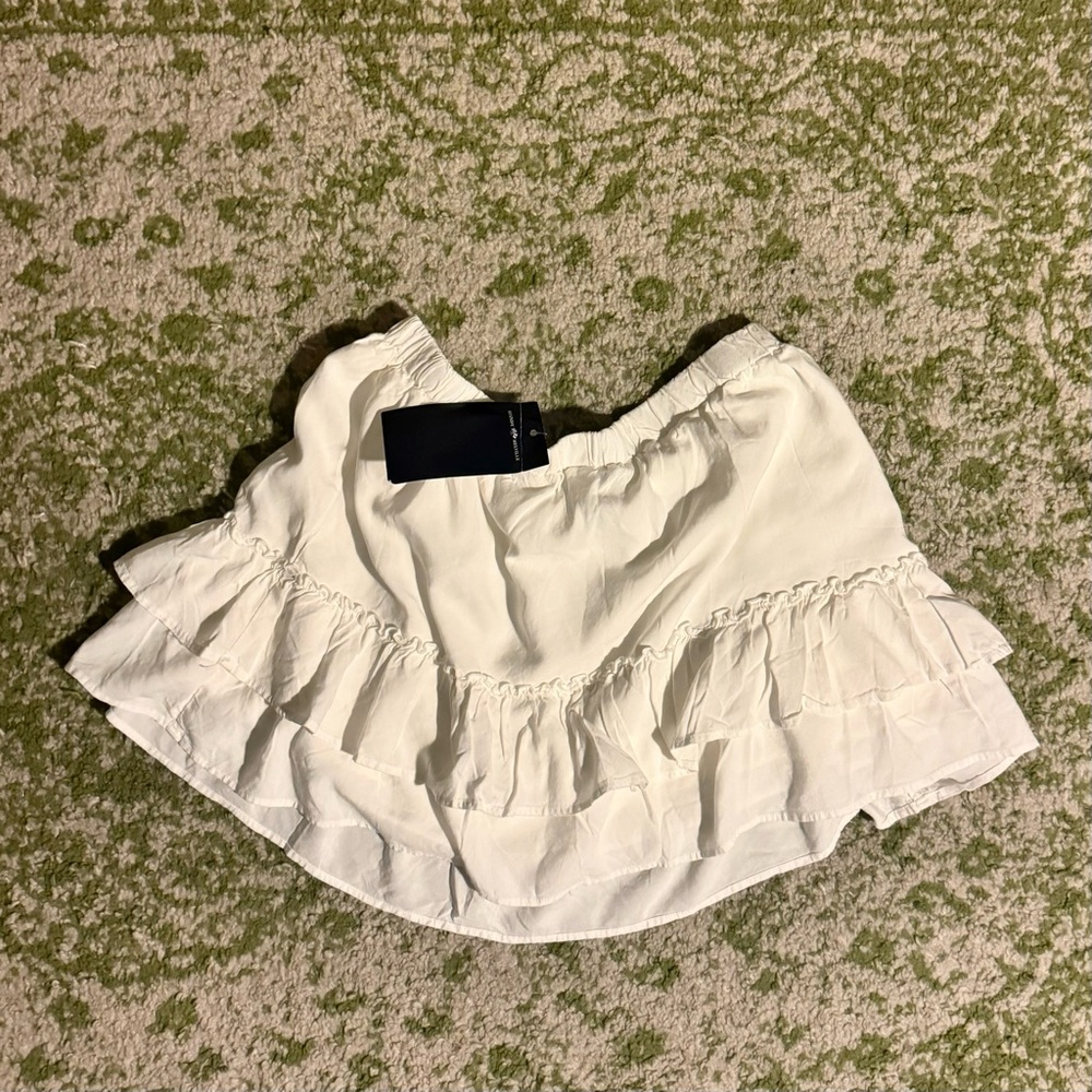 Brandy Melville Este White Mini Skirt
